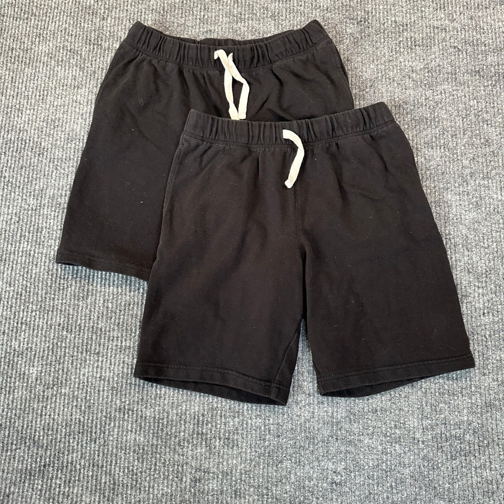 The Children's Place 2-Pack‎ Fleece Shorts 14 XL Husky Black Cotton Blend Set